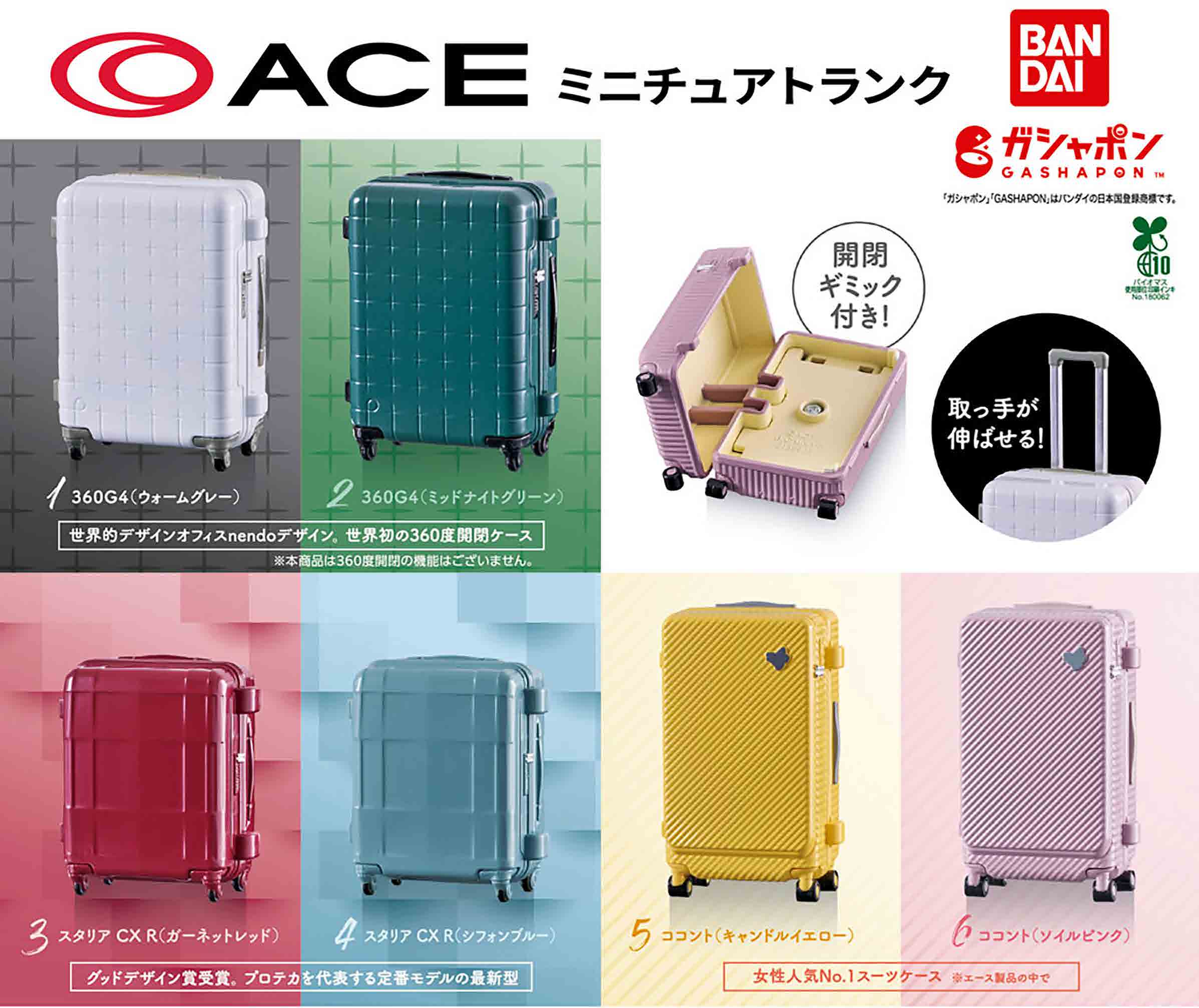 ACE ミニチュアトランク カプセルトイ